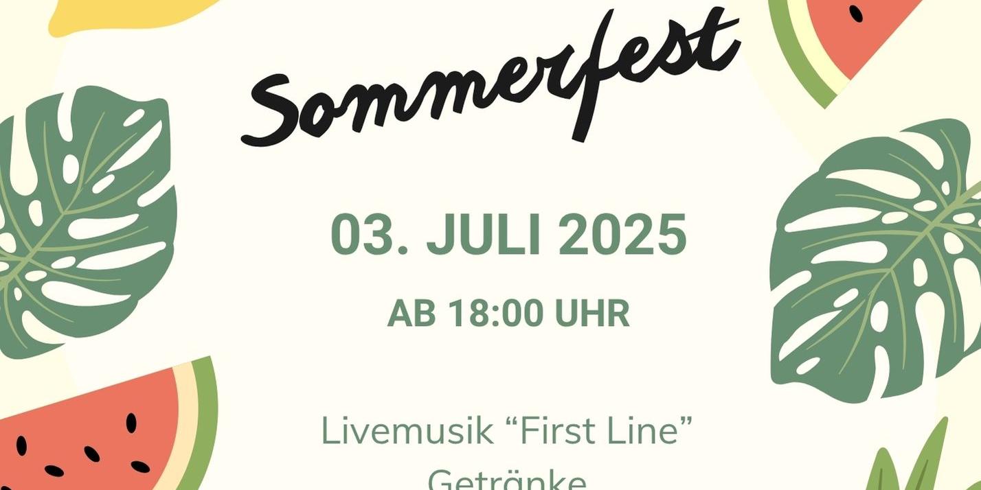 Grün Gelb Organisch Illustrativ Sommer Party Einladung